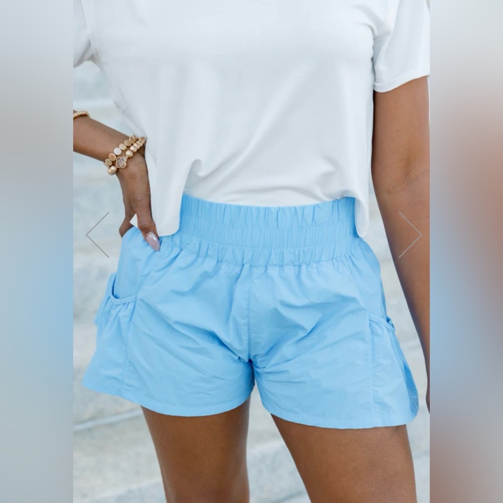 NWT Pink Lily Nylon High Waisted Running Shorts